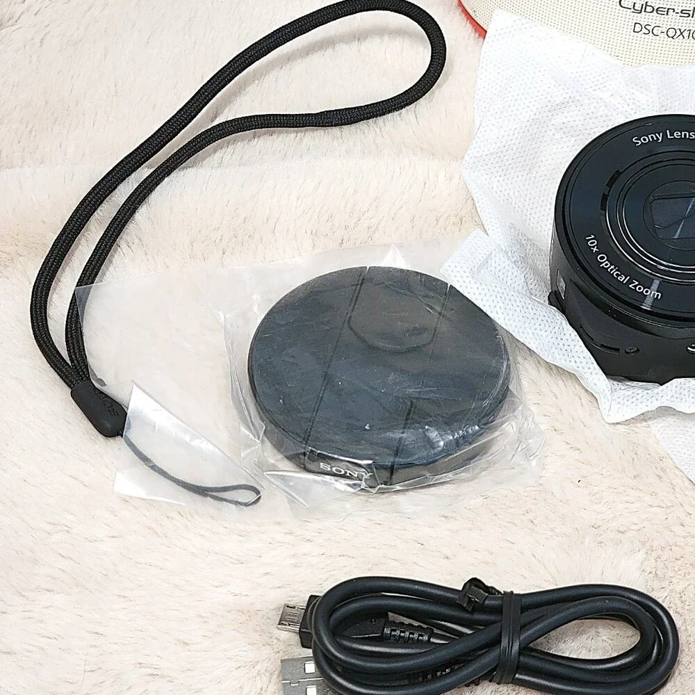 Sony Cyber-shot DSC-QX10 18MP 10X Optical Zoom Digital Camera for Phones w/BOX